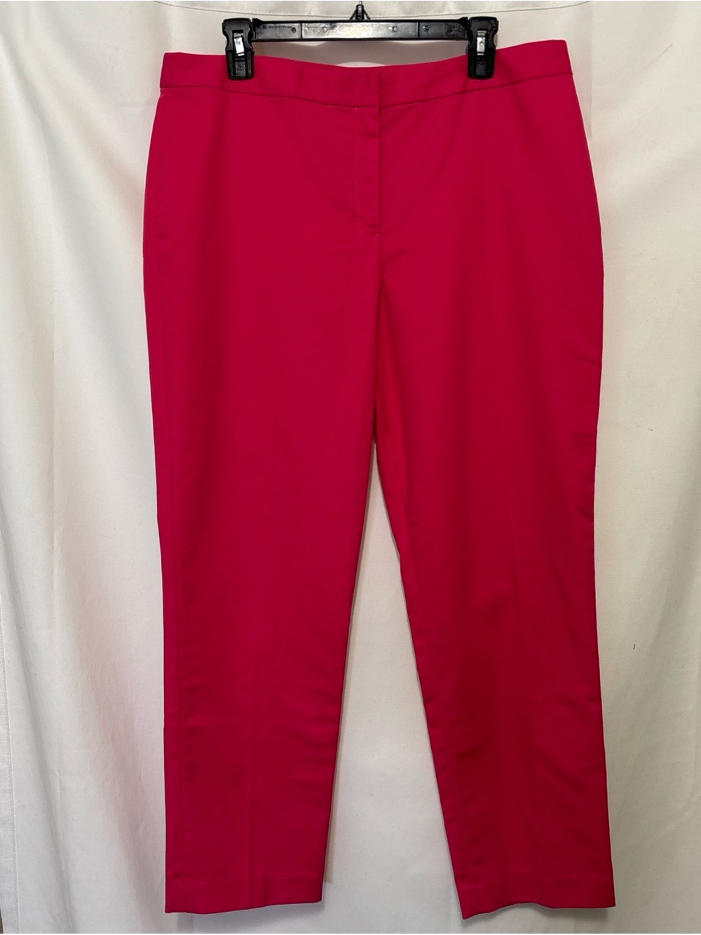 Ellen Tracy Straight-Leg Pants in Bright Pink. Size 12. EUC.